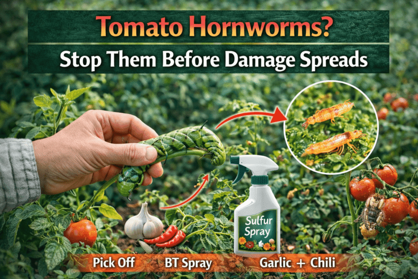 how to stop hornworms on tomato plants