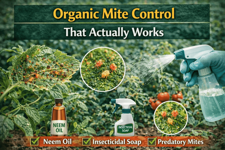 best organic mite control for vegetable plants