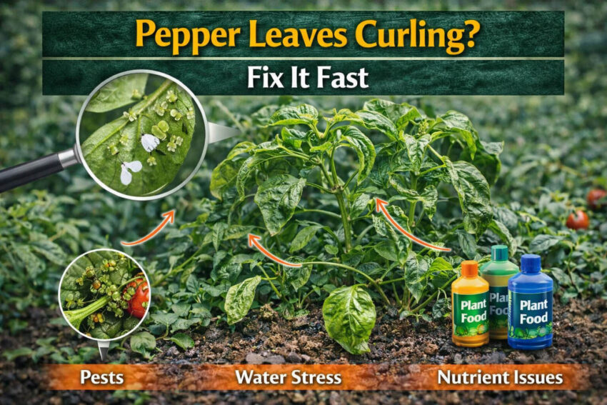 why are my pepper leaves curling indoors